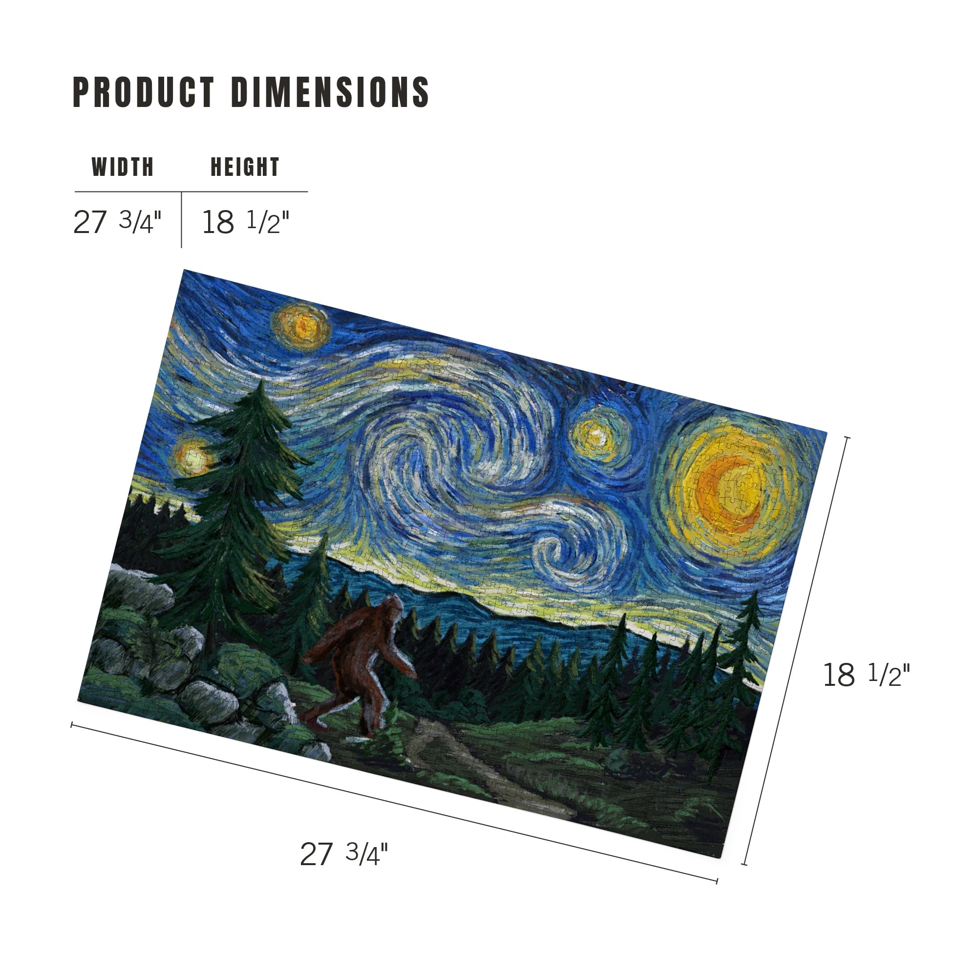 Amazon.com: Lantern Press Bigfoot Puzzle 1000 Pieces for Adults